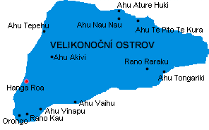 mapa Velikononho ostrova