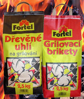 devn uhl a grilovac brikety Fortel