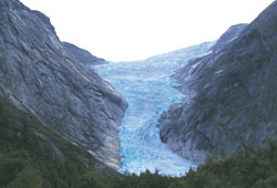 Norsko, Brigsdalbreen